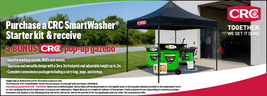 CRC Q2 Smartwasher Gazebo Redemption 1 Apr - 30 Jun 2026